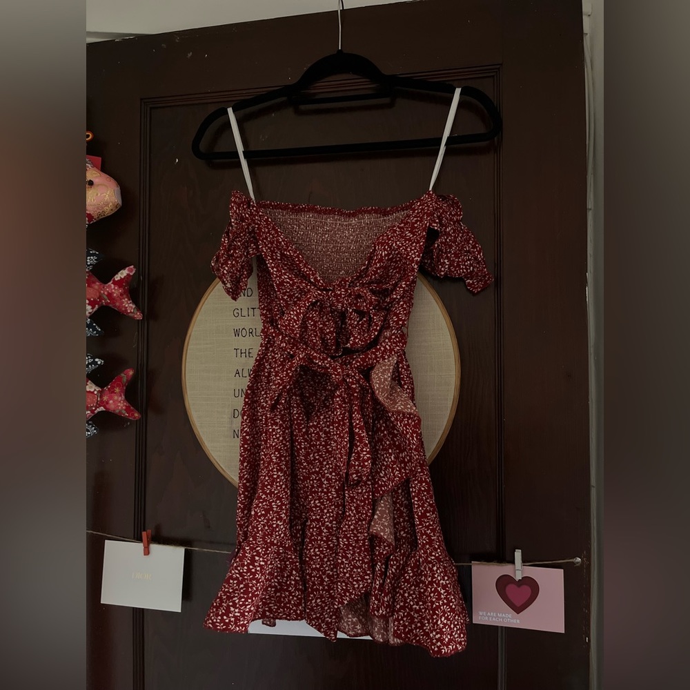 Red Dress With Ties